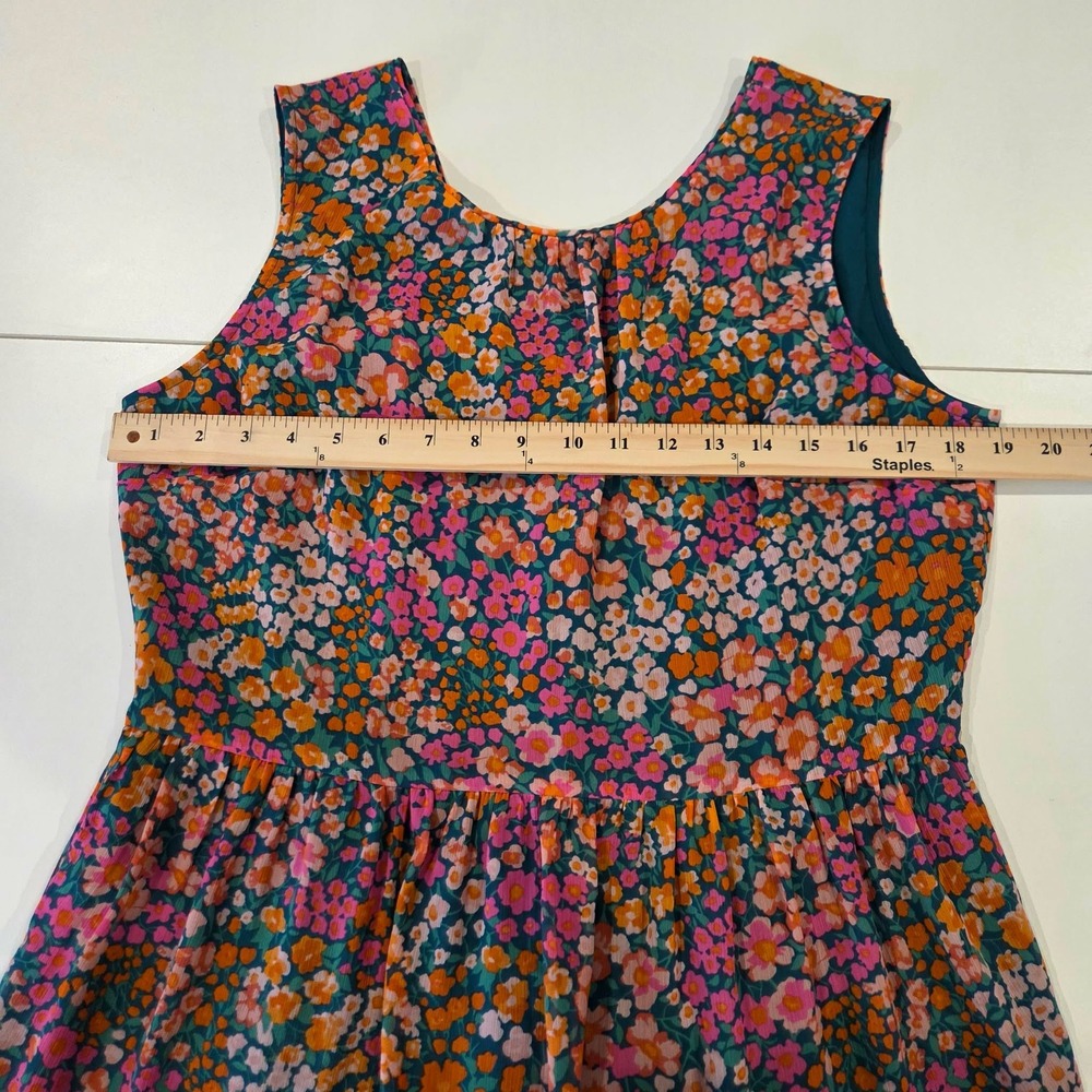 J.Crew Womens Floral Tiered Midi Dress in Micro Meadow Print Size Medium - Picture 11 of 13